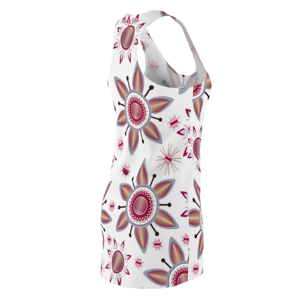 BirdGirls Orbital Flower Women's Cut & Sew Racerback Dress - The BirdGirls