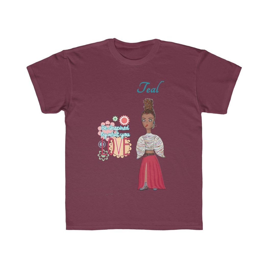 Teal Kids Regular Fit Tee - The BirdGirls