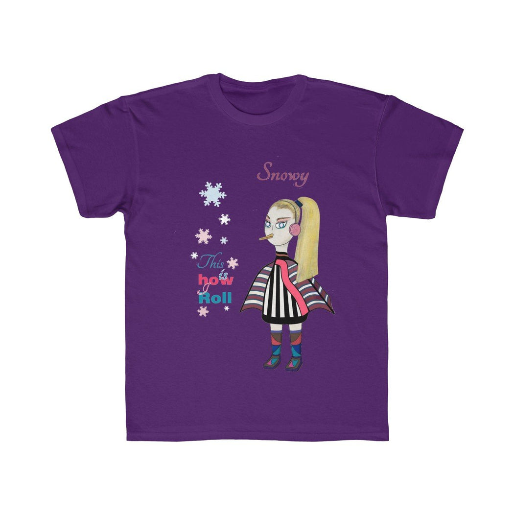 Snowy Kids Regular Fit Tee - The BirdGirls