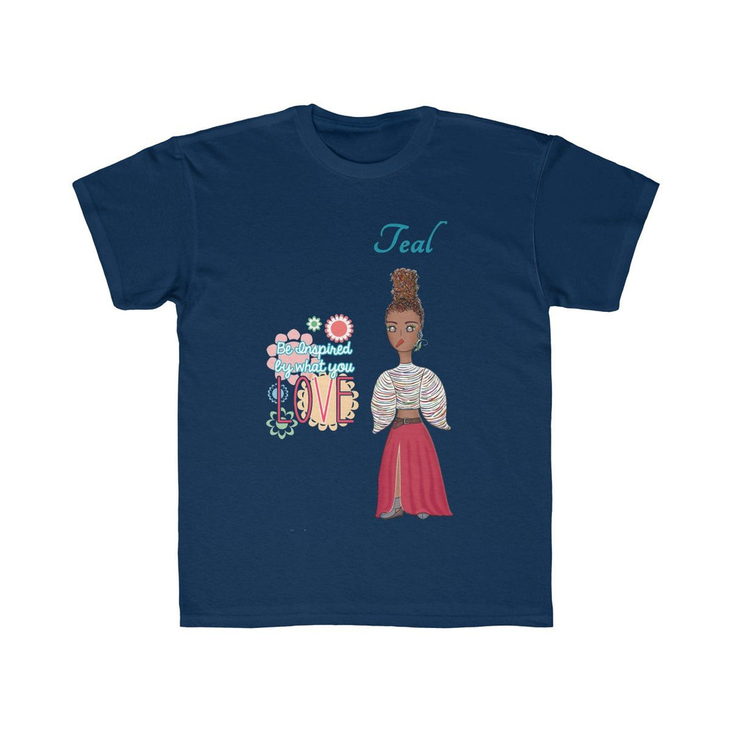 Teal Kids Regular Fit Tee - The BirdGirls
