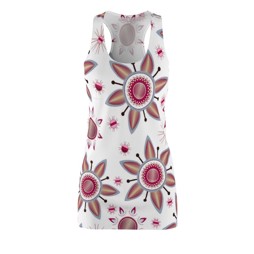 BirdGirls Orbital Flower Women's Cut & Sew Racerback Dress - The BirdGirls