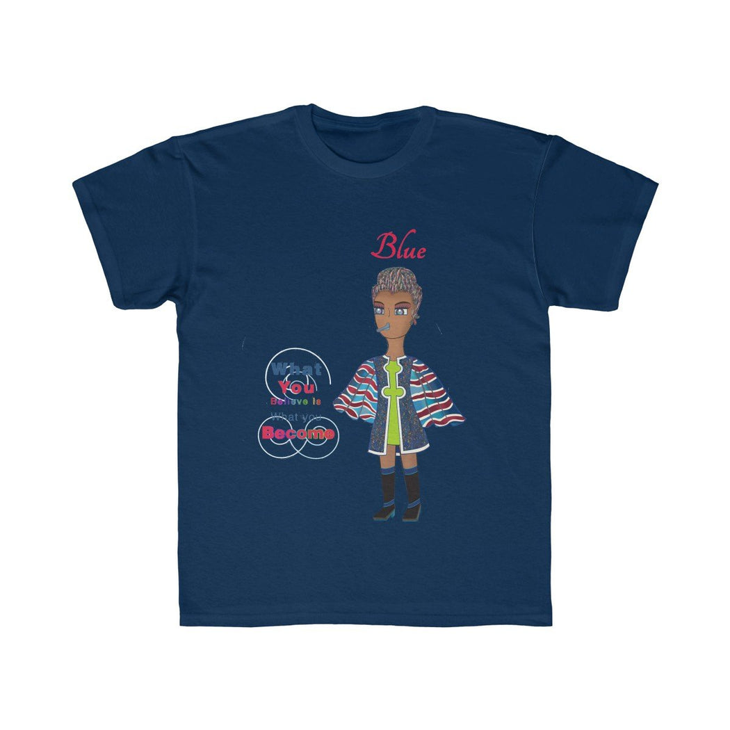 Blue Kids Regular Fit Tee - The BirdGirls