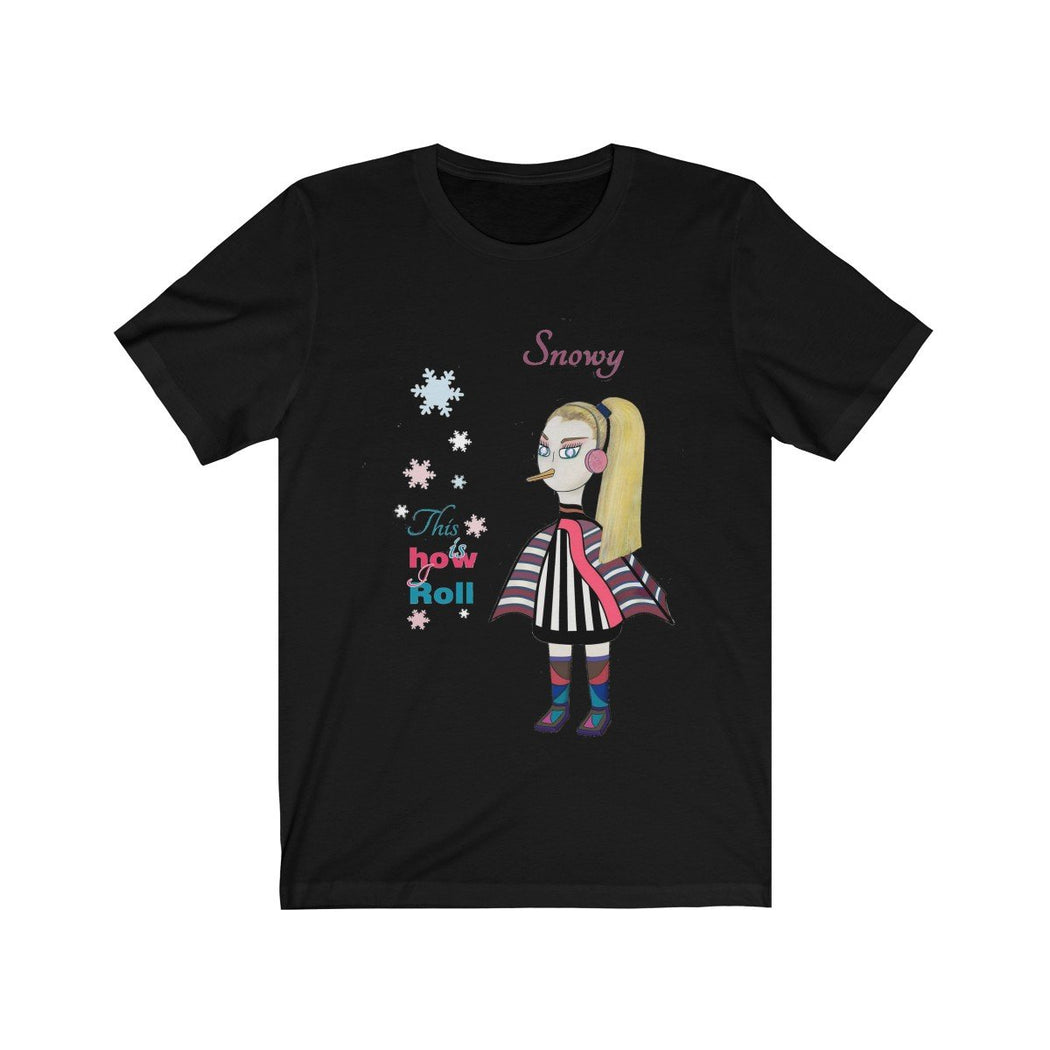 Snowy Unisex Jersey Short Sleeve Tee - The BirdGirls