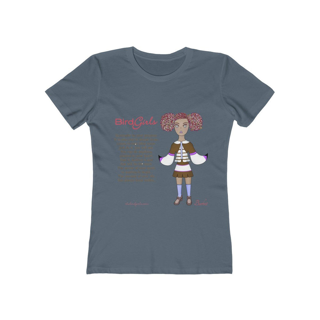Barbet Poem Women's The Boyfriend Tee - thebirdgirls.com