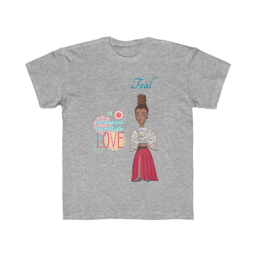 Teal Kids Regular Fit Tee - The BirdGirls