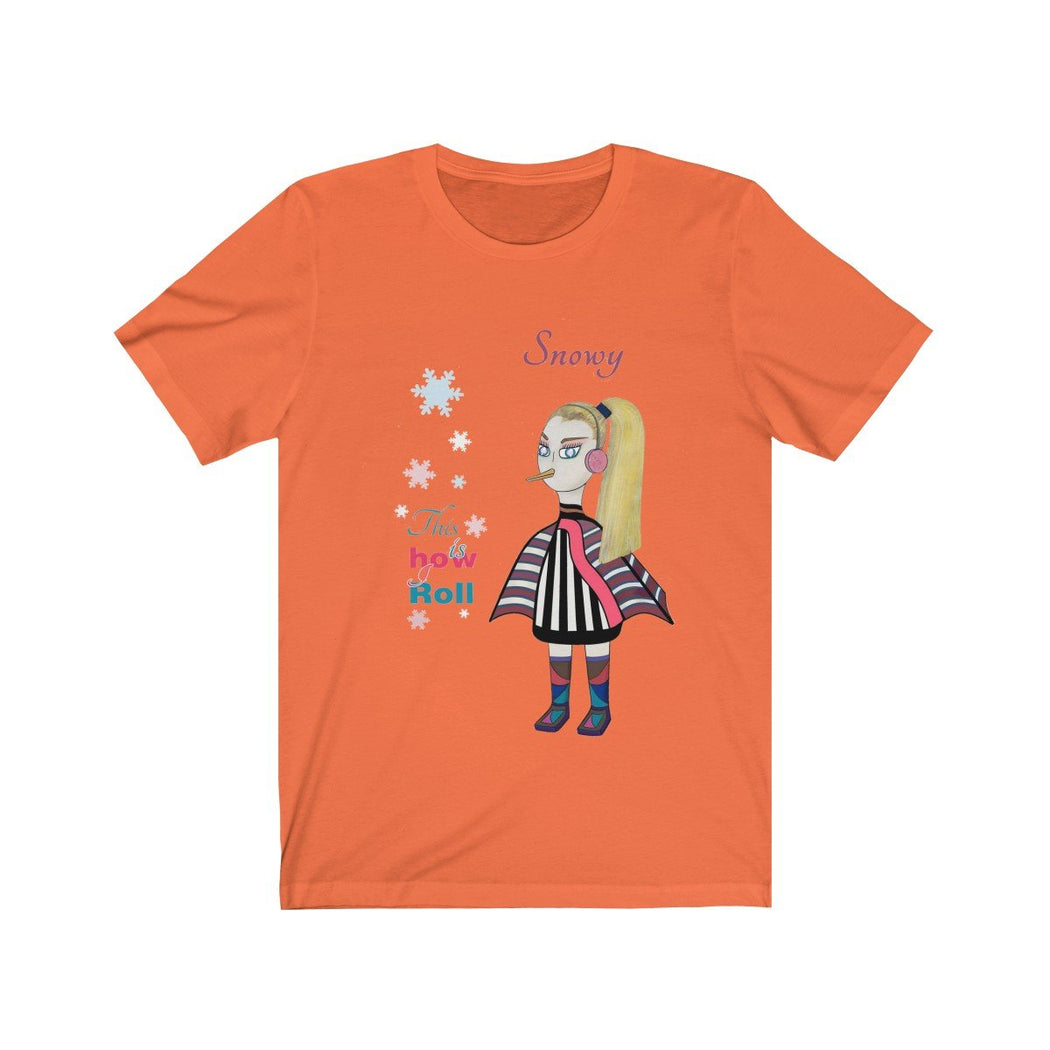 Snowy Unisex Jersey Short Sleeve Tee - The BirdGirls