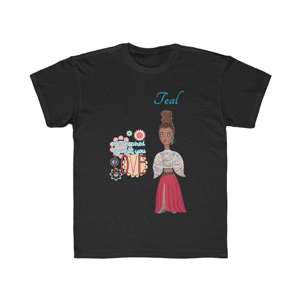 Teal Kids Regular Fit Tee - The BirdGirls
