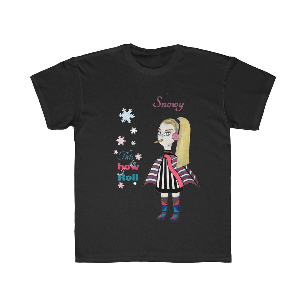 Snowy Kids Regular Fit Tee - The BirdGirls