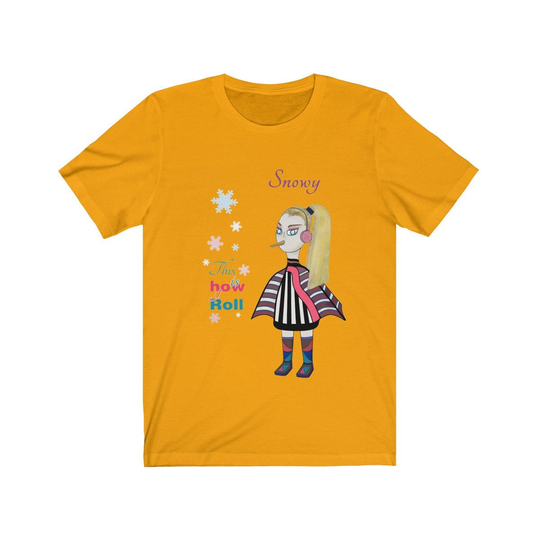 Snowy Unisex Jersey Short Sleeve Tee - The BirdGirls