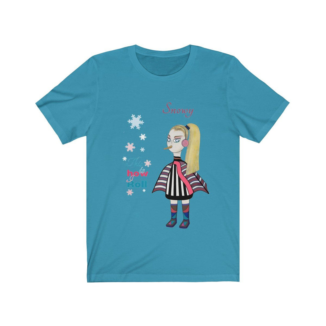 Snowy Unisex Jersey Short Sleeve Tee - The BirdGirls