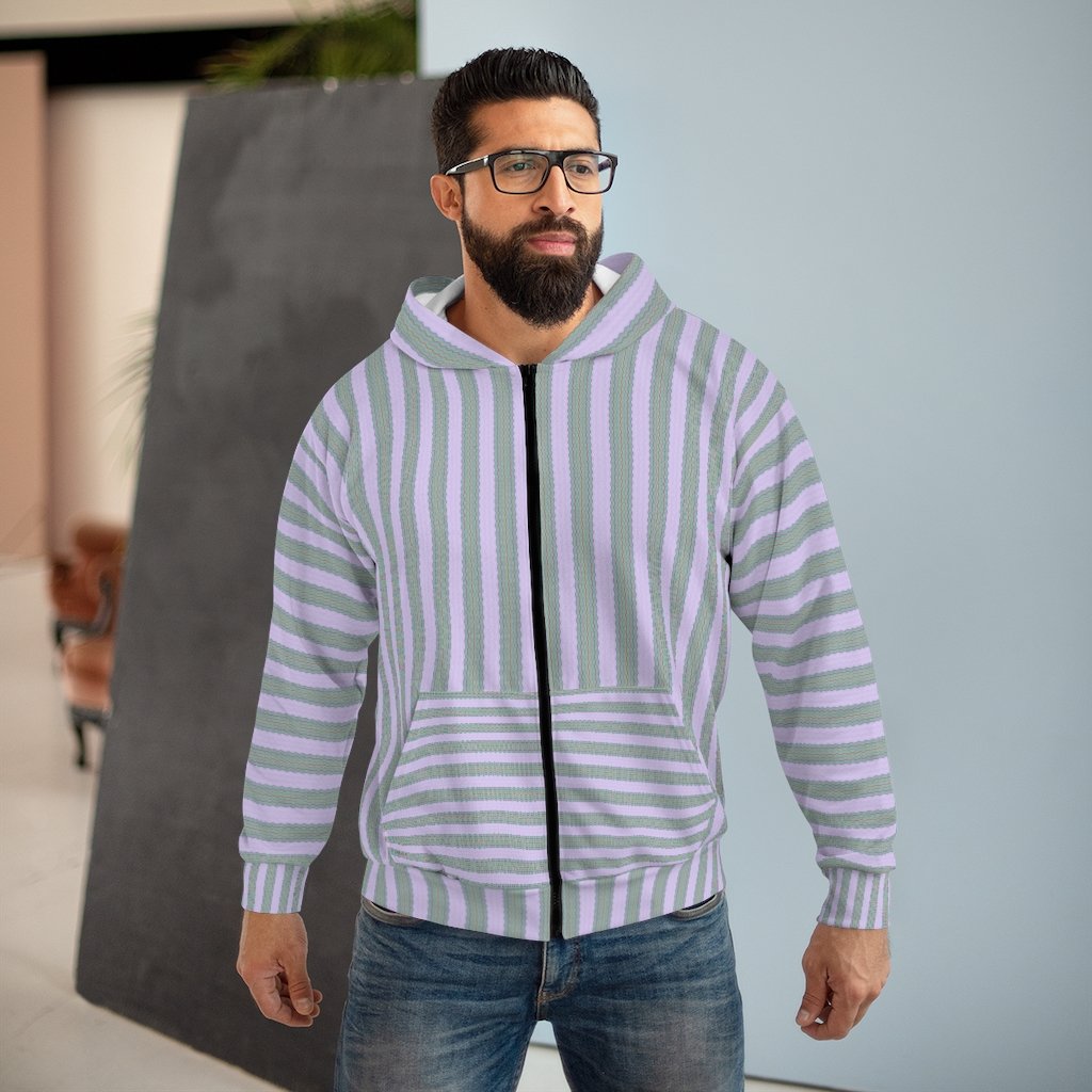BirdGirls Blue Light AOP Unisex Zip Hoodie - The BirdGirls