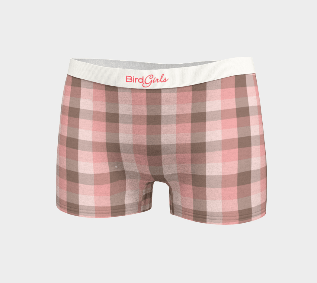 BirdGirls Plaid Boy Shorts - The BirdGirls