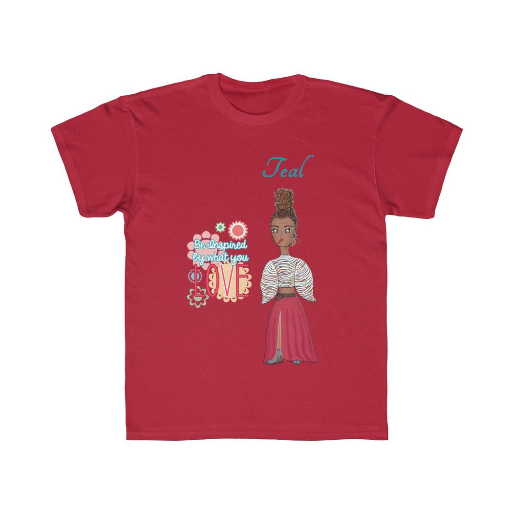 Teal Kids Regular Fit Tee - The BirdGirls