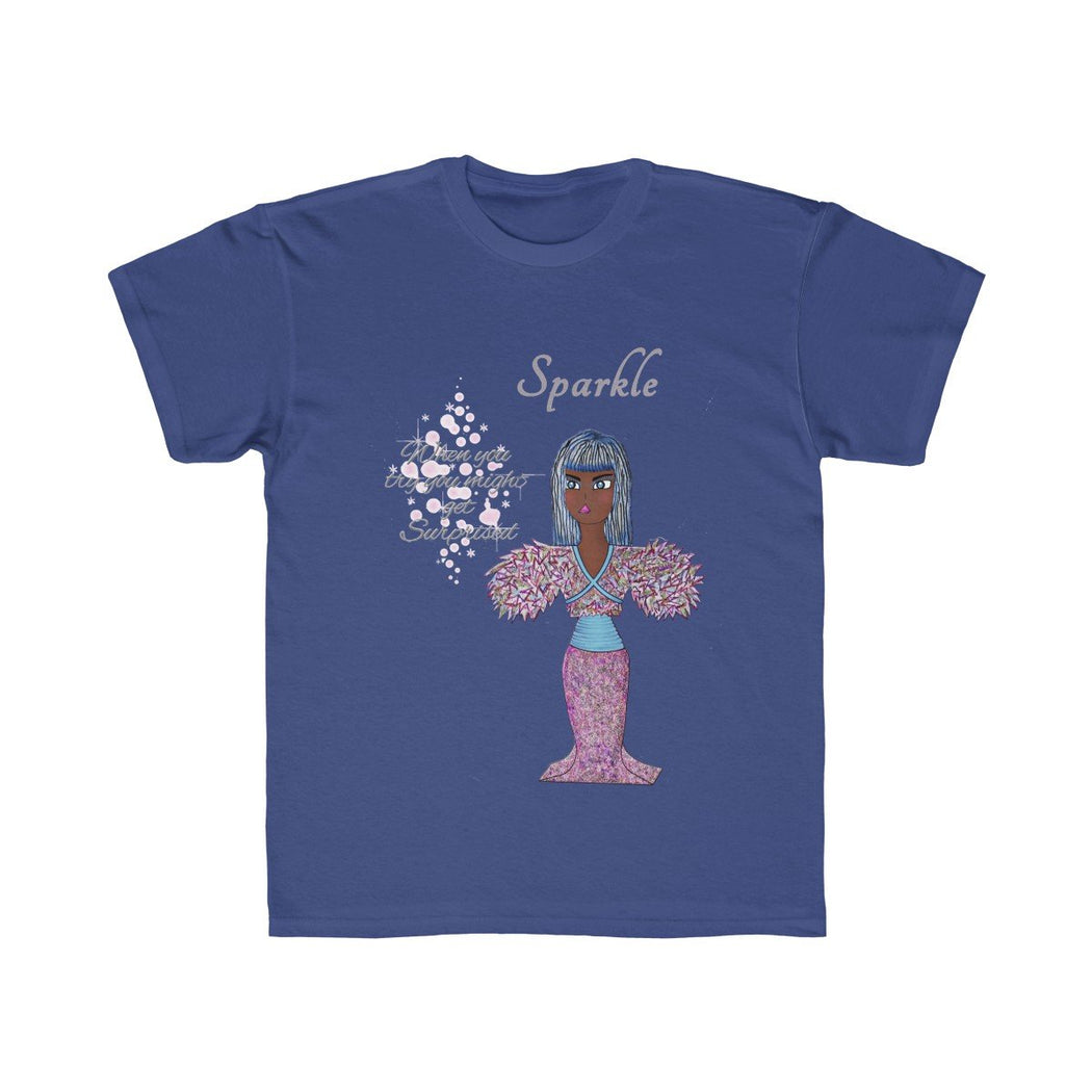 Sparklw Kids Regular Fit Tee - The BirdGirls