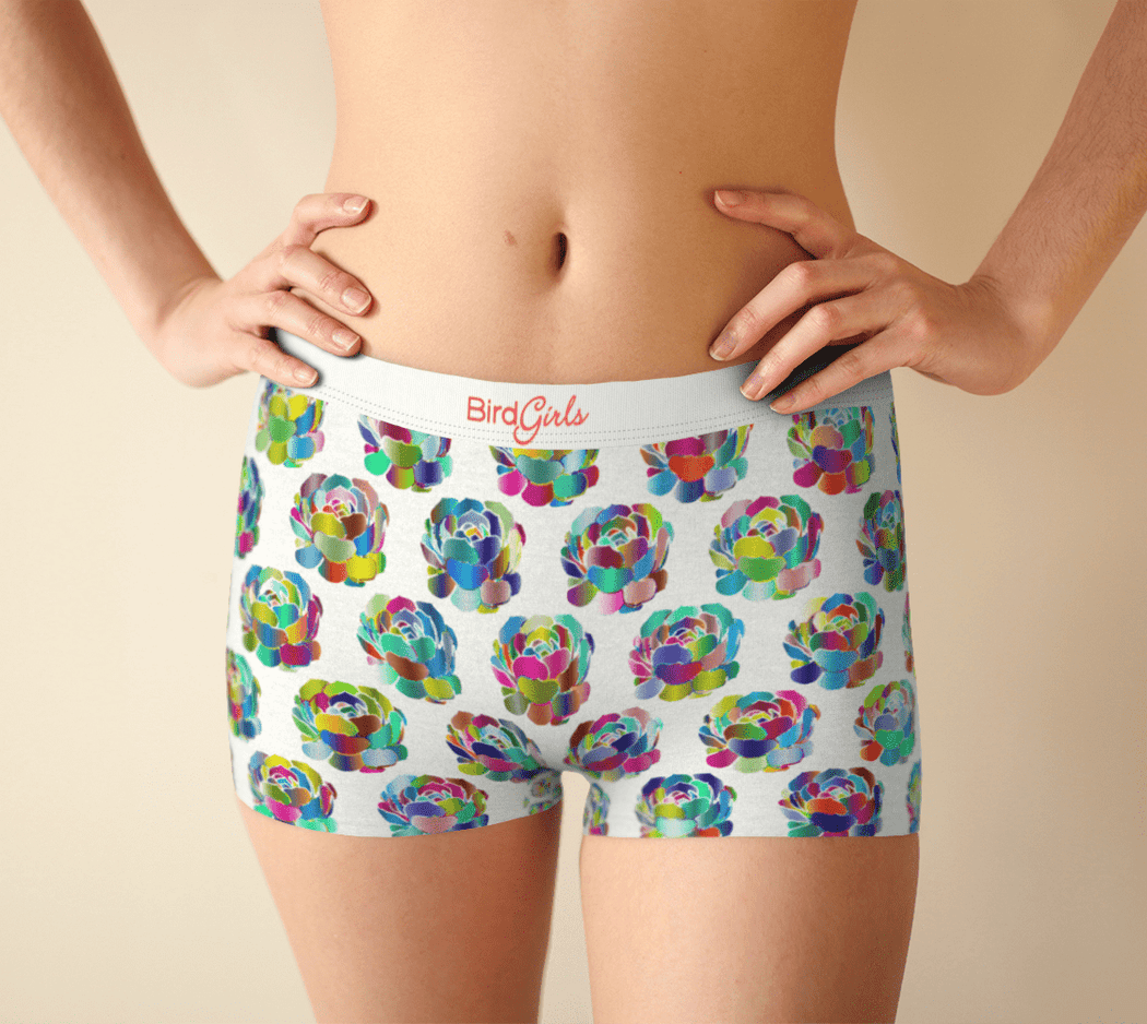 BirdGirls Floral Boy Shorts - The BirdGirls