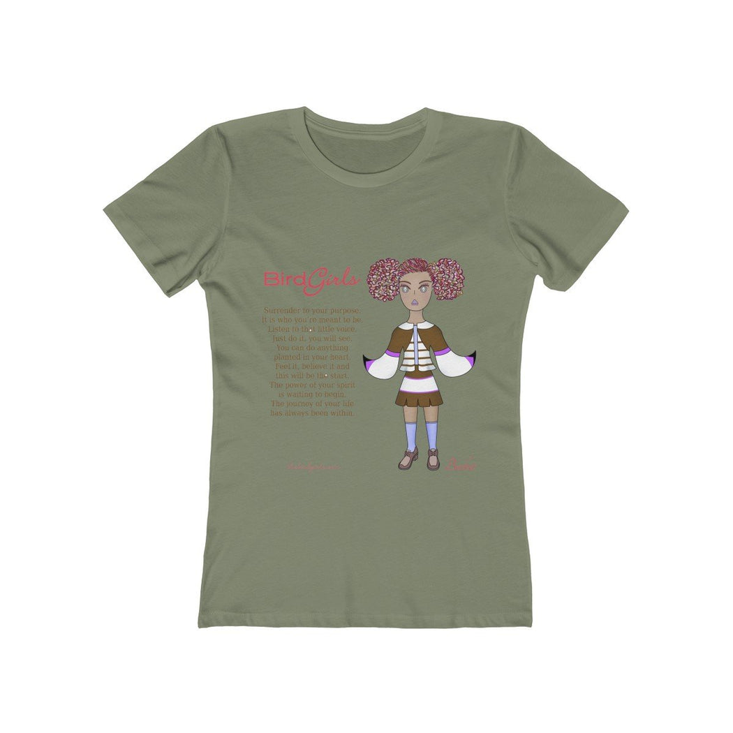 Barbet Poem Women's The Boyfriend Tee - thebirdgirls.com