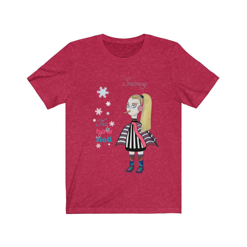Snowy Unisex Jersey Short Sleeve Tee - The BirdGirls