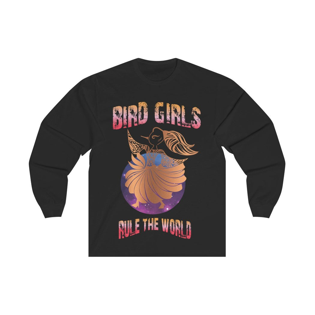 Copper BirdGirls Rule the World Unisex Long Sleeve Tee - The BirdGirls