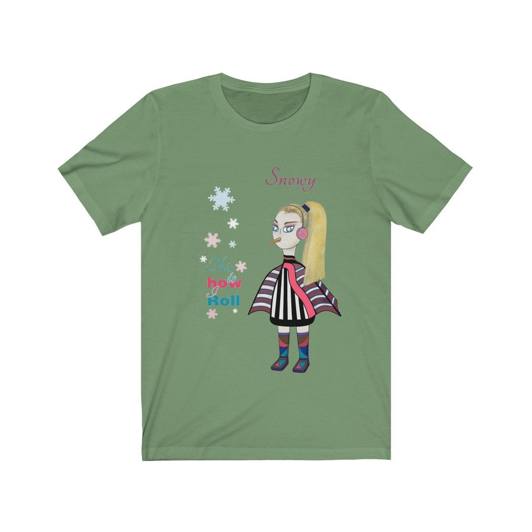 Snowy Unisex Jersey Short Sleeve Tee - The BirdGirls