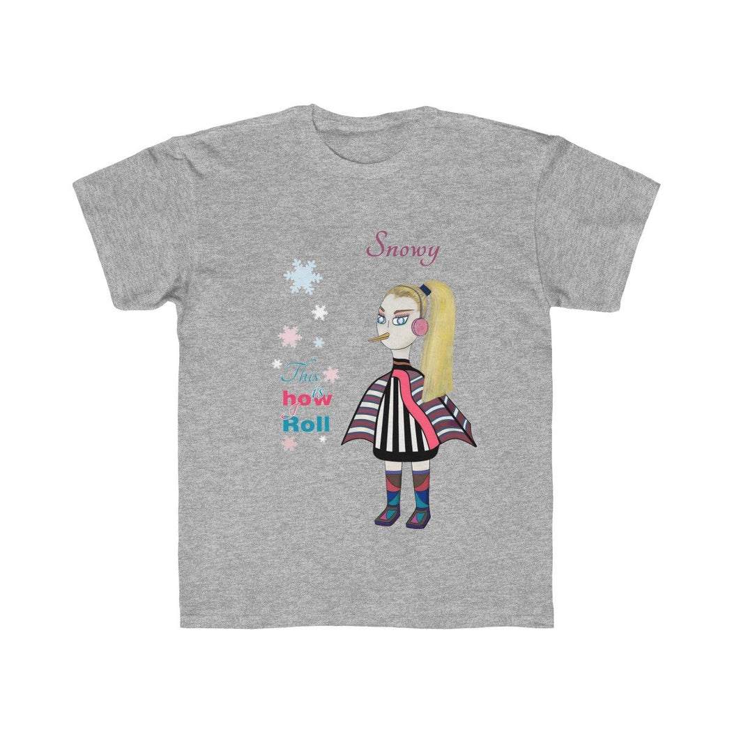 Snowy Kids Regular Fit Tee - The BirdGirls