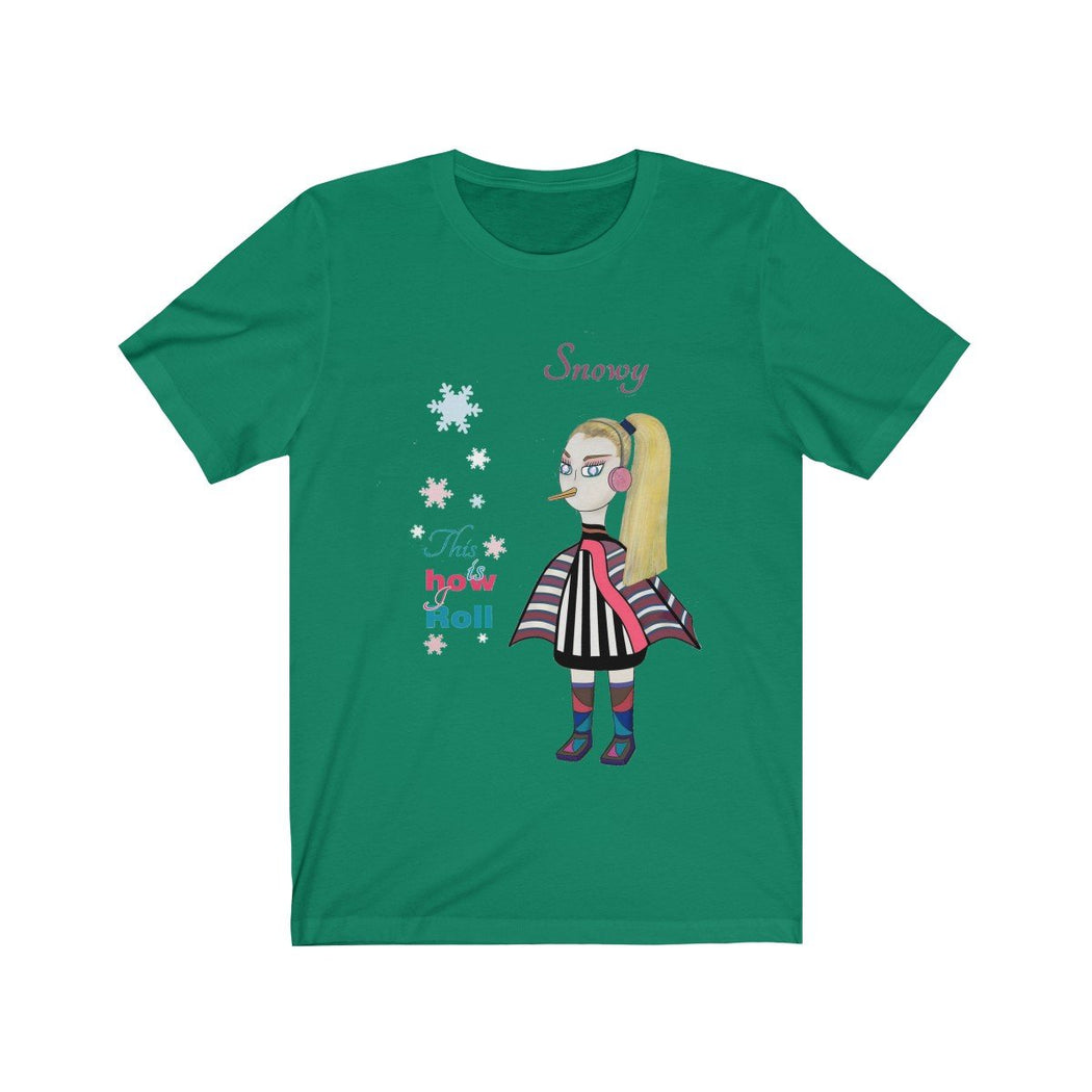 Snowy Unisex Jersey Short Sleeve Tee - The BirdGirls
