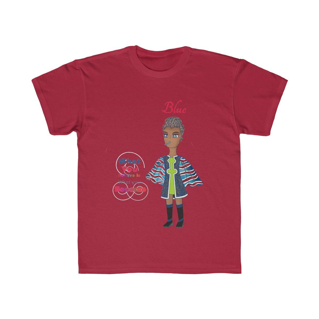 Blue Kids Regular Fit Tee - The BirdGirls