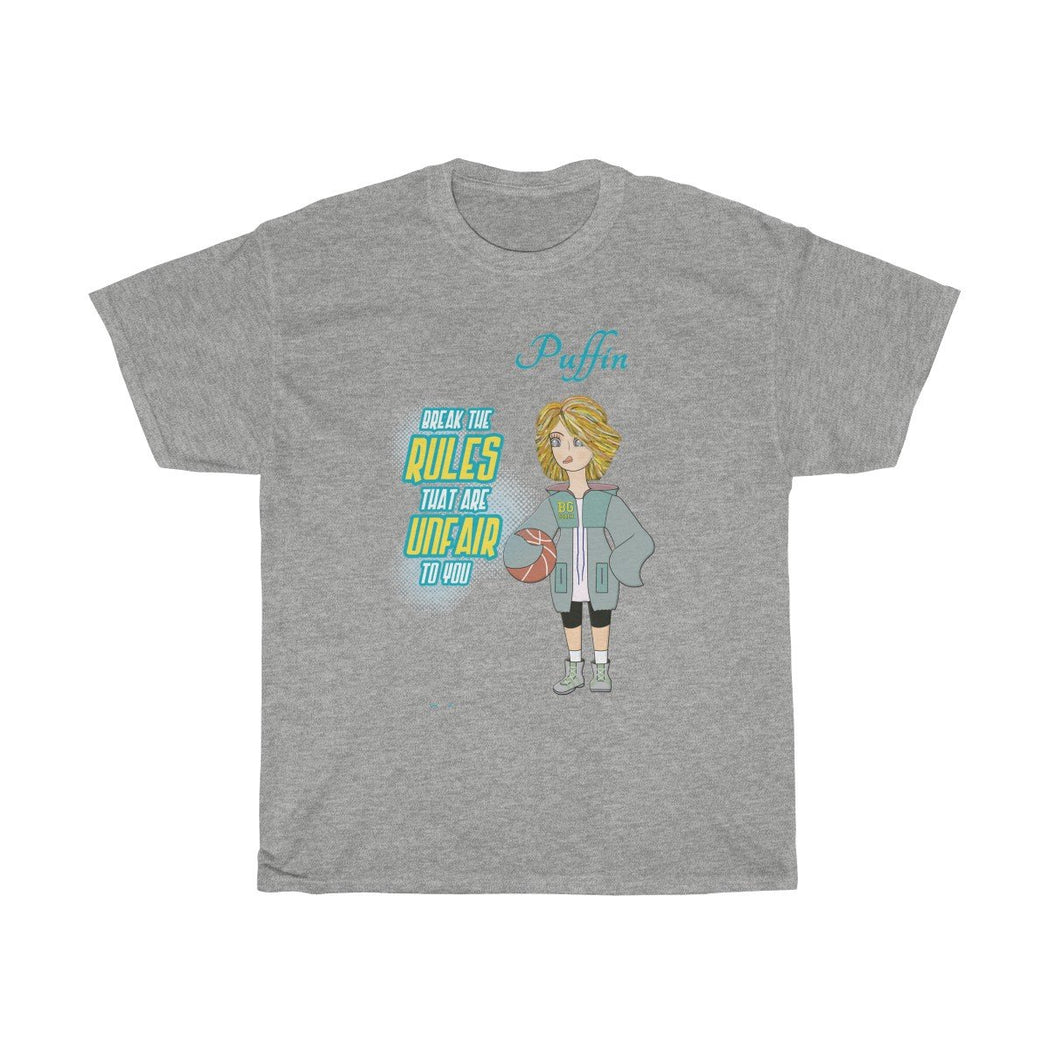 Puffin Unisex Heavy Cotton Tee - The BirdGirls
