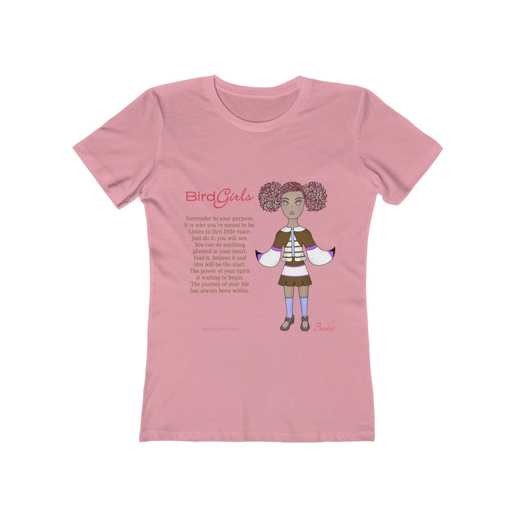 Barbet Poem Women's The Boyfriend Tee - thebirdgirls.com