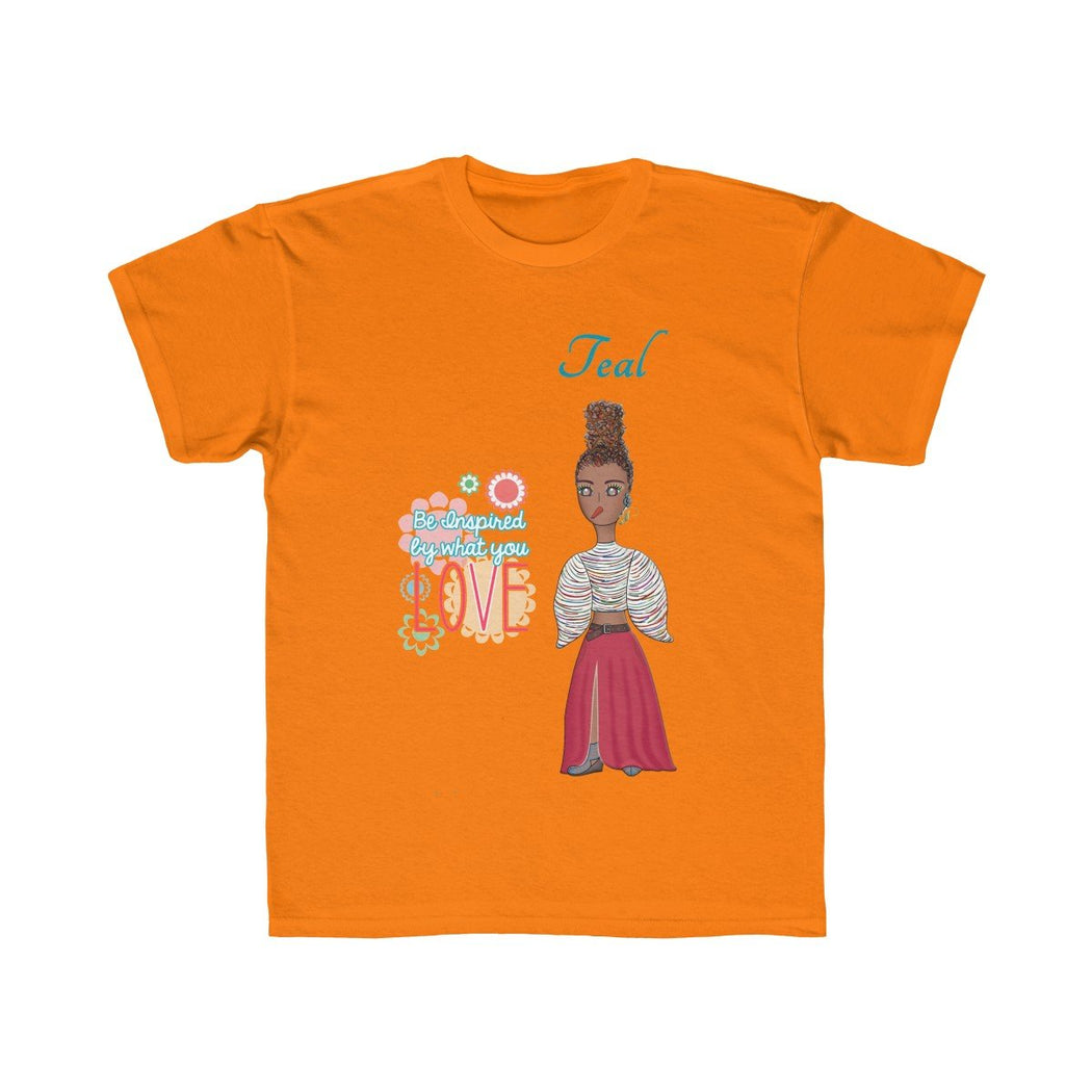 Teal Kids Regular Fit Tee - The BirdGirls