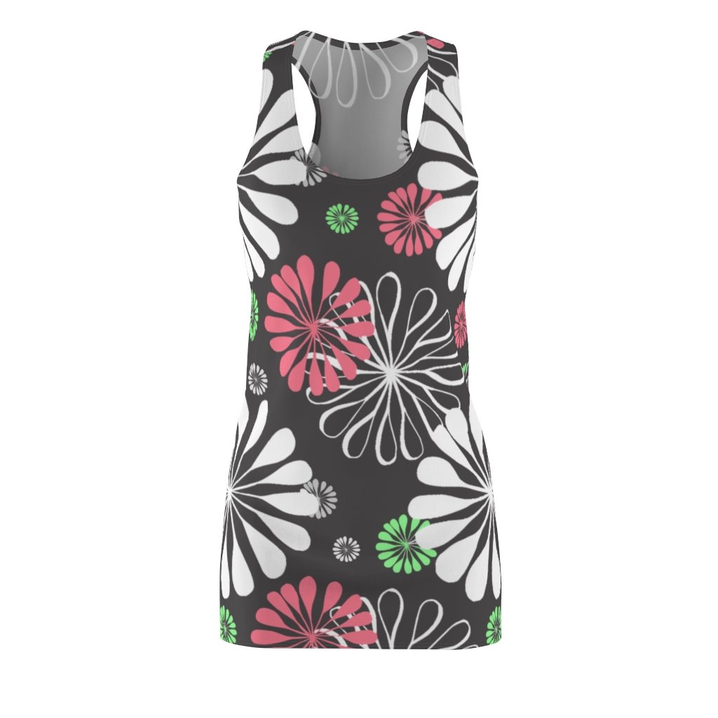 BirdGirls Flowers Galore Women's Cut & Sew Racerback Dress - The BirdGirls