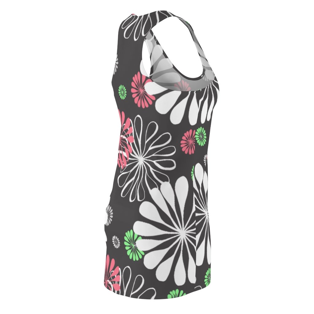 BirdGirls Flowers Galore Women's Cut & Sew Racerback Dress - The BirdGirls