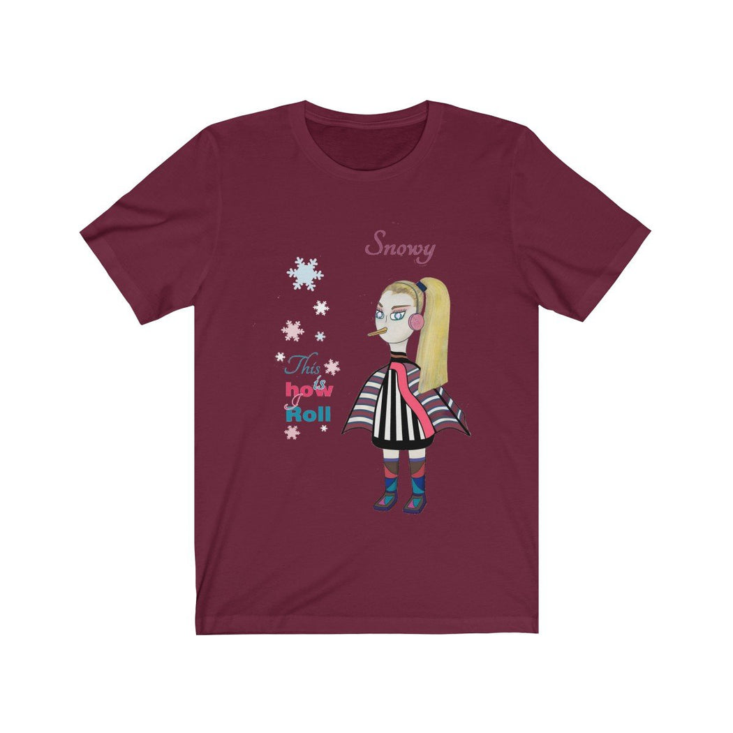 Snowy Unisex Jersey Short Sleeve Tee - The BirdGirls