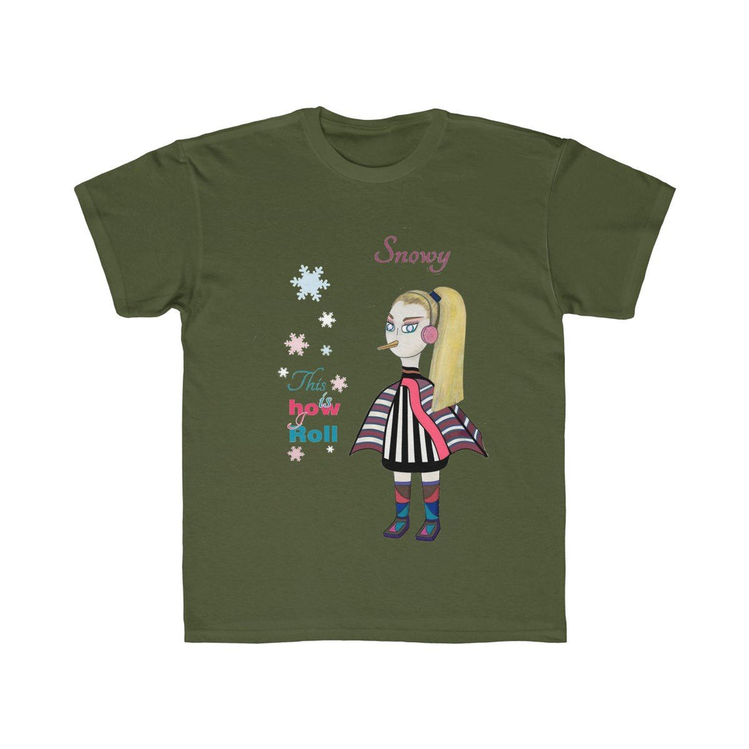 Snowy Kids Regular Fit Tee - The BirdGirls