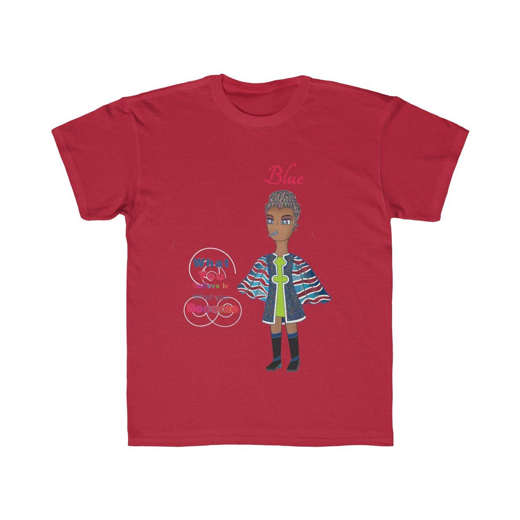 Blue Kids Regular Fit Tee - The BirdGirls