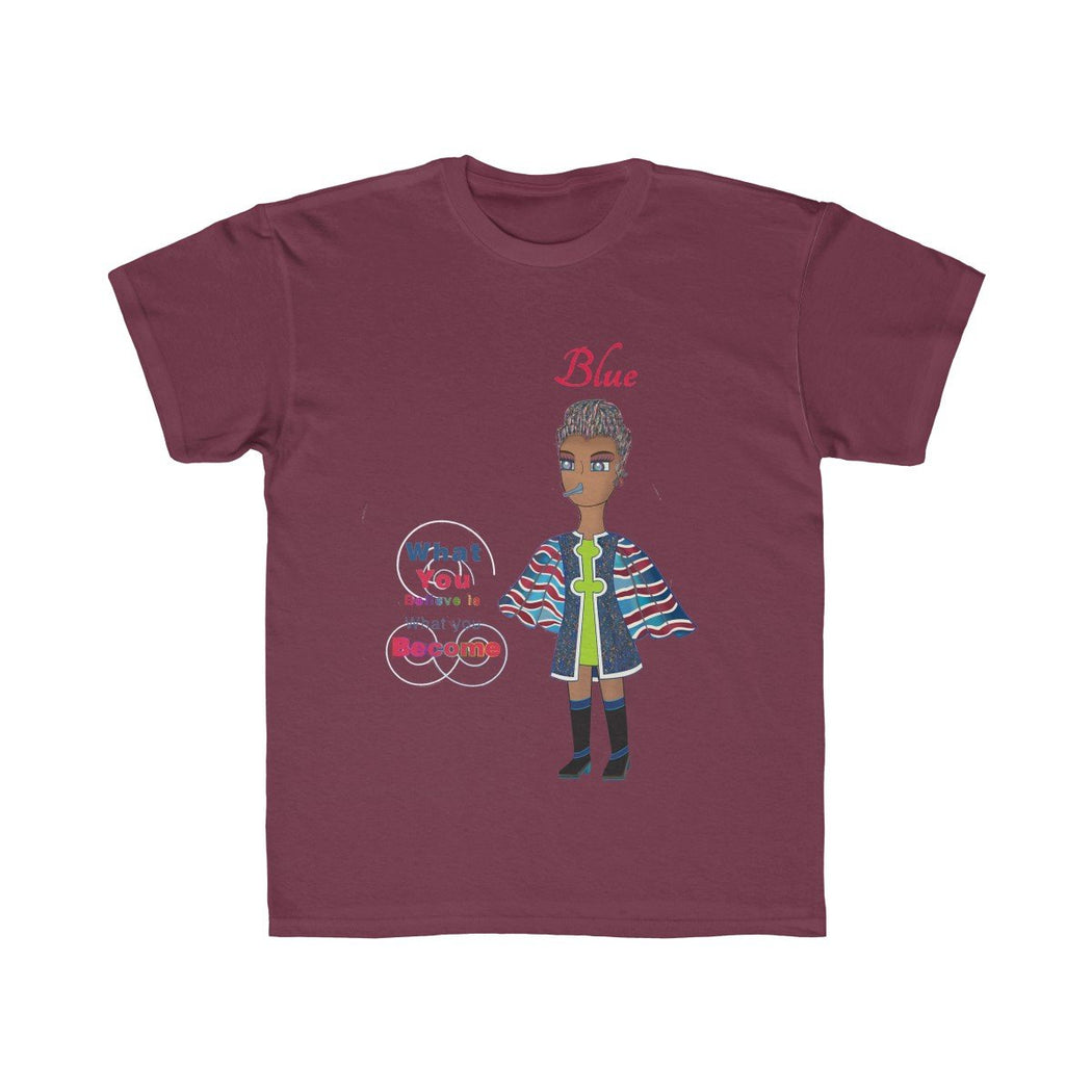 Blue Kids Regular Fit Tee - The BirdGirls
