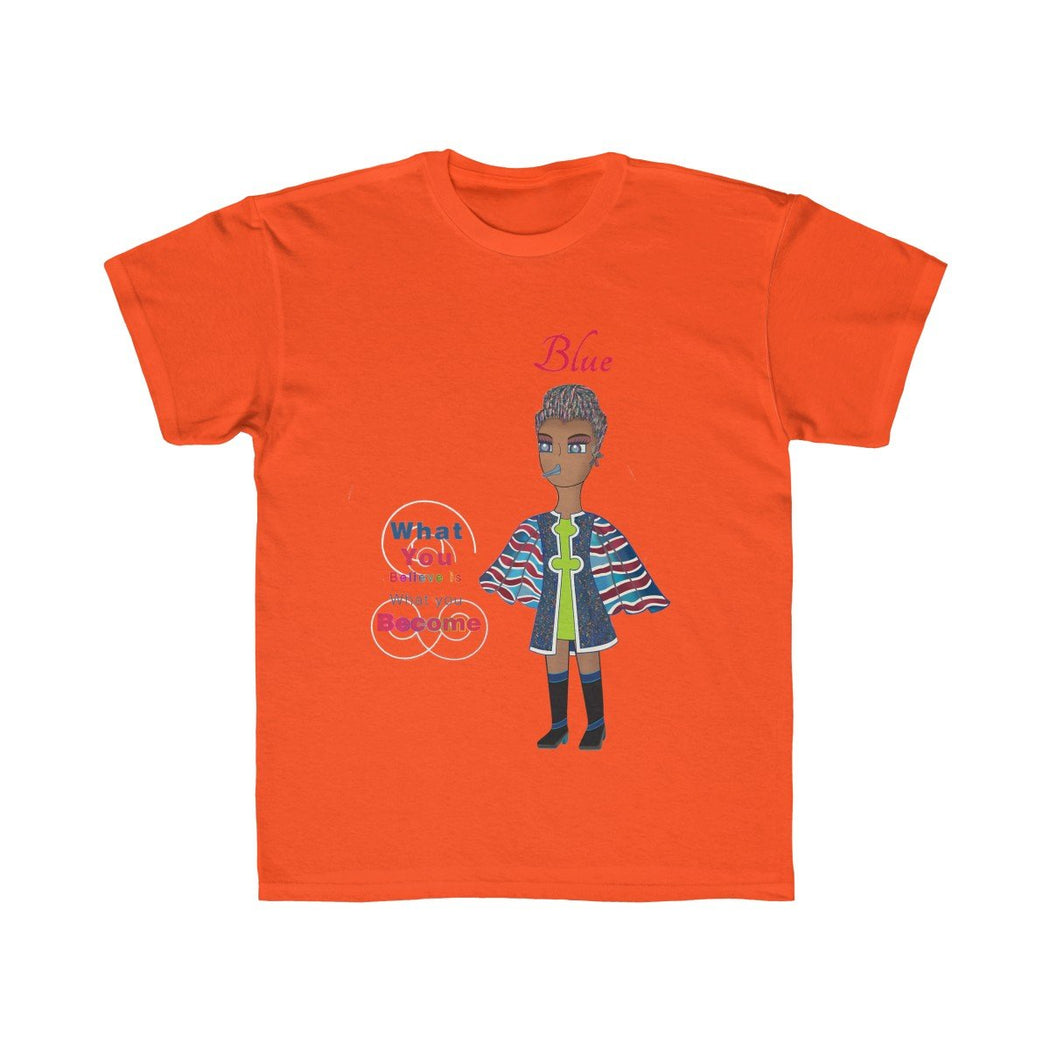 Blue Kids Regular Fit Tee - The BirdGirls