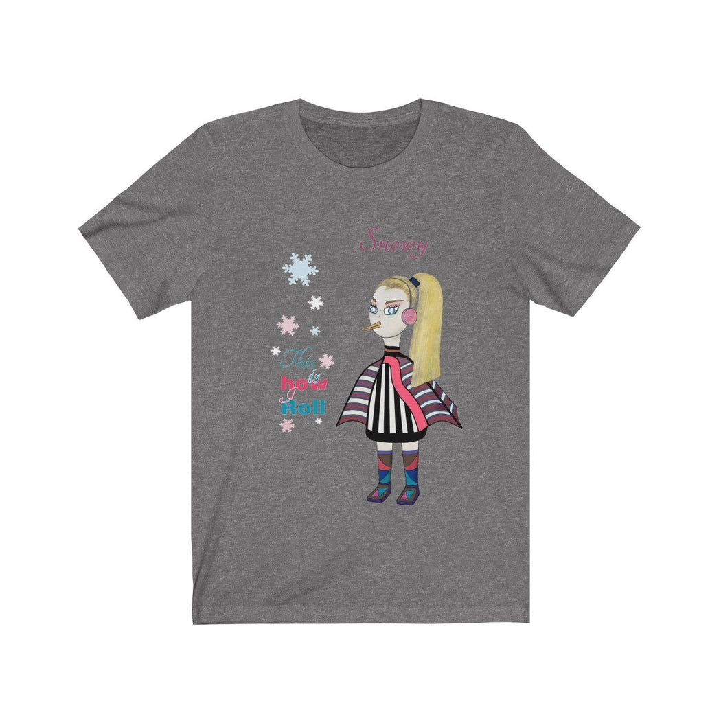Snowy Unisex Jersey Short Sleeve Tee - The BirdGirls