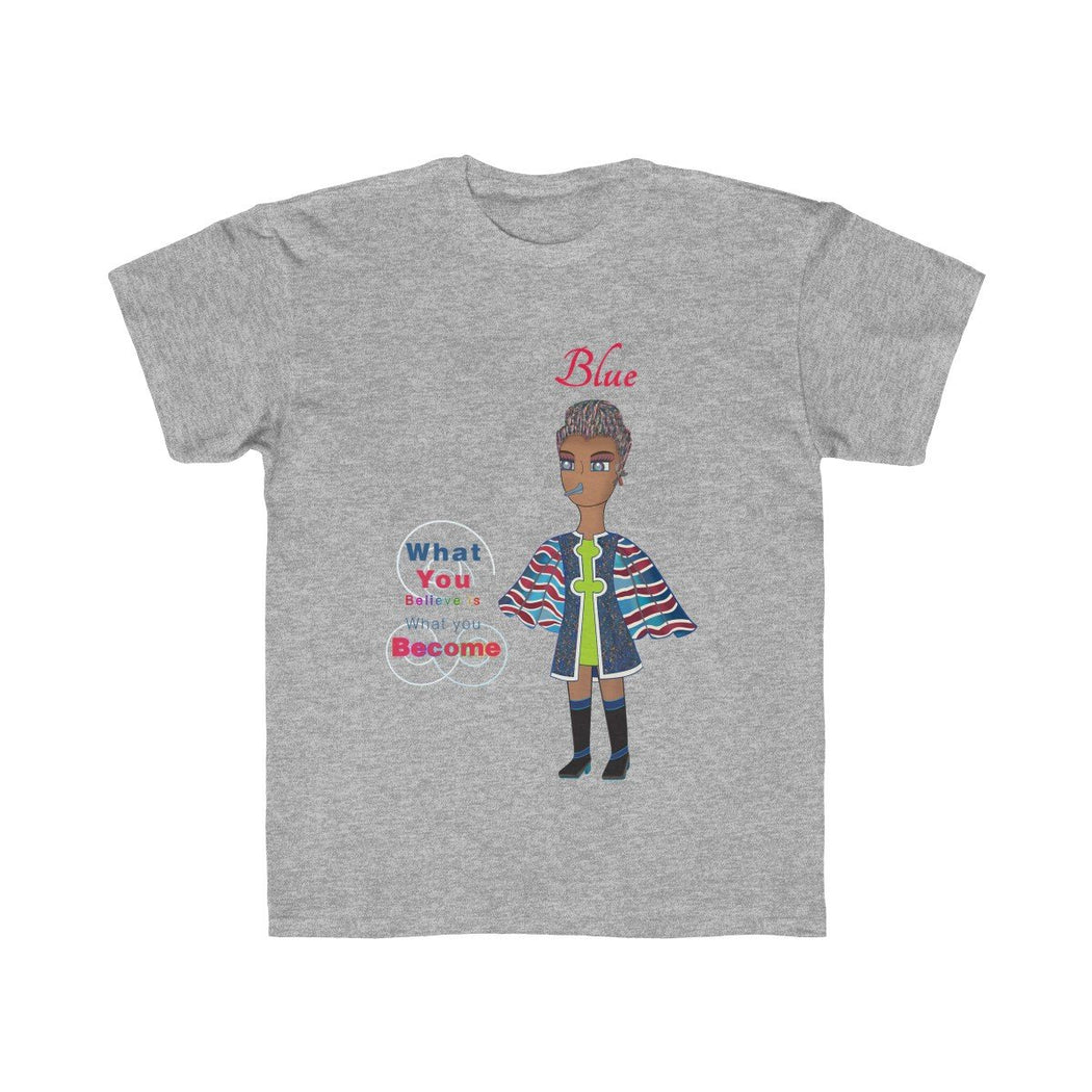 Blue Kids Regular Fit Tee - The BirdGirls