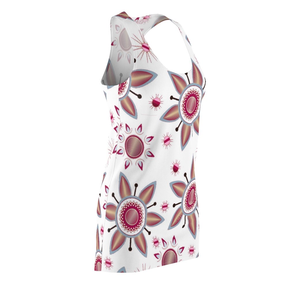 BirdGirls Orbital Flower Women's Cut & Sew Racerback Dress - The BirdGirls