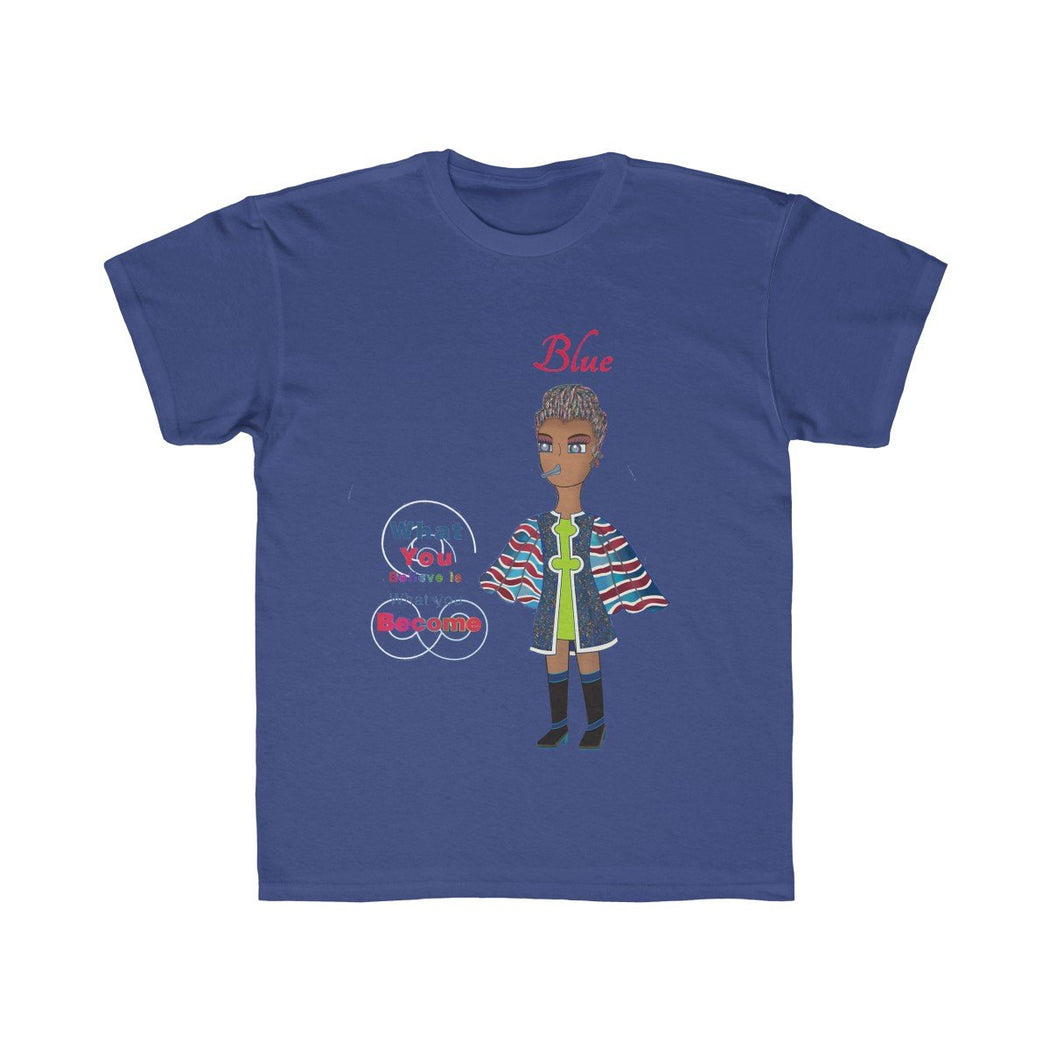 Blue Kids Regular Fit Tee - The BirdGirls