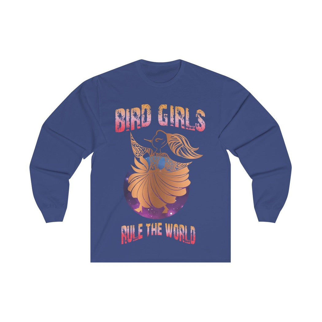 Copper BirdGirls Rule the World Unisex Long Sleeve Tee - The BirdGirls