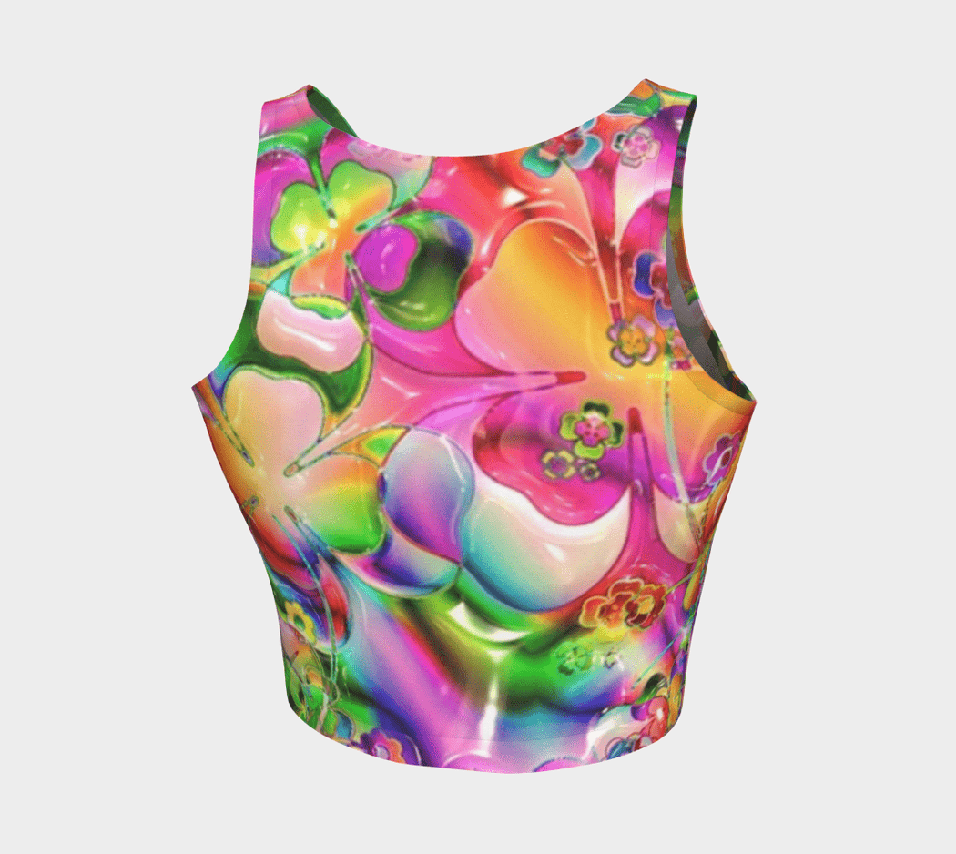BirdGirls Neon Flower Crop Top - The BirdGirls