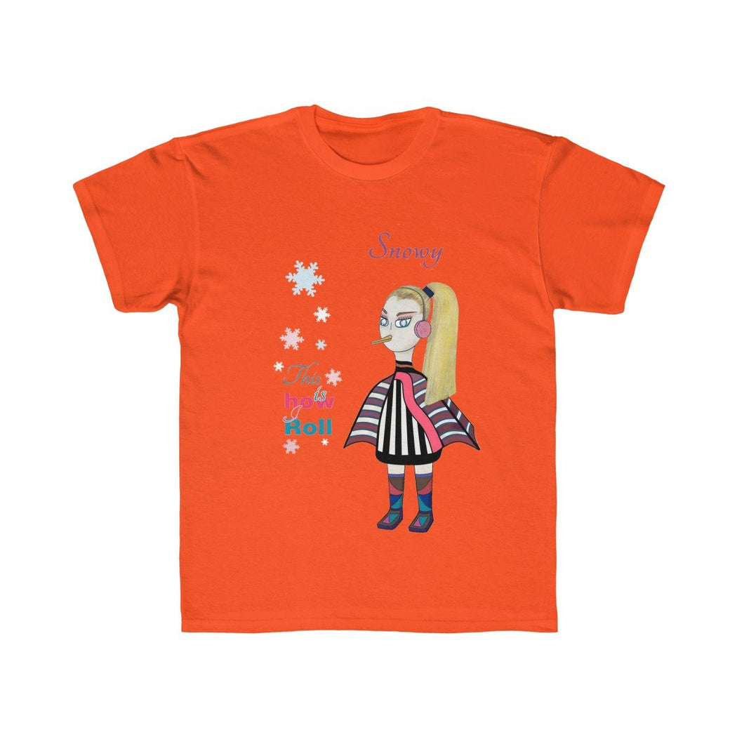 Snowy Kids Regular Fit Tee - The BirdGirls