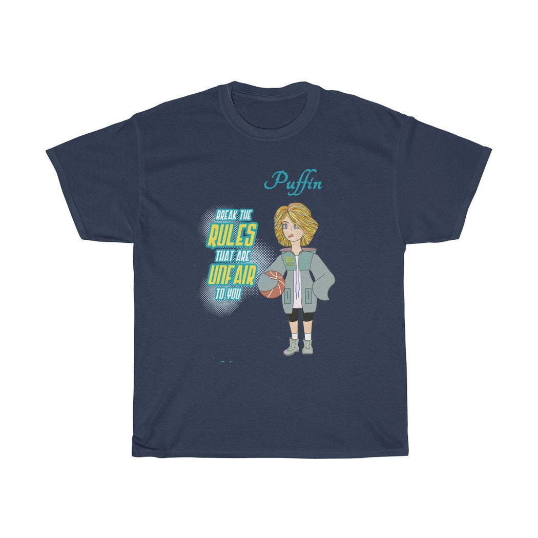 Puffin Unisex Heavy Cotton Tee - The BirdGirls