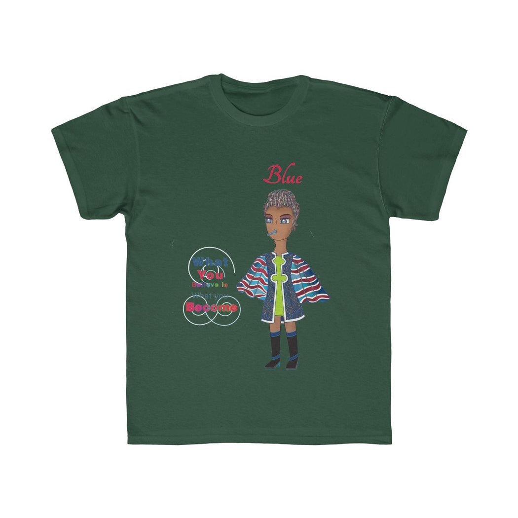 Blue Kids Regular Fit Tee - The BirdGirls