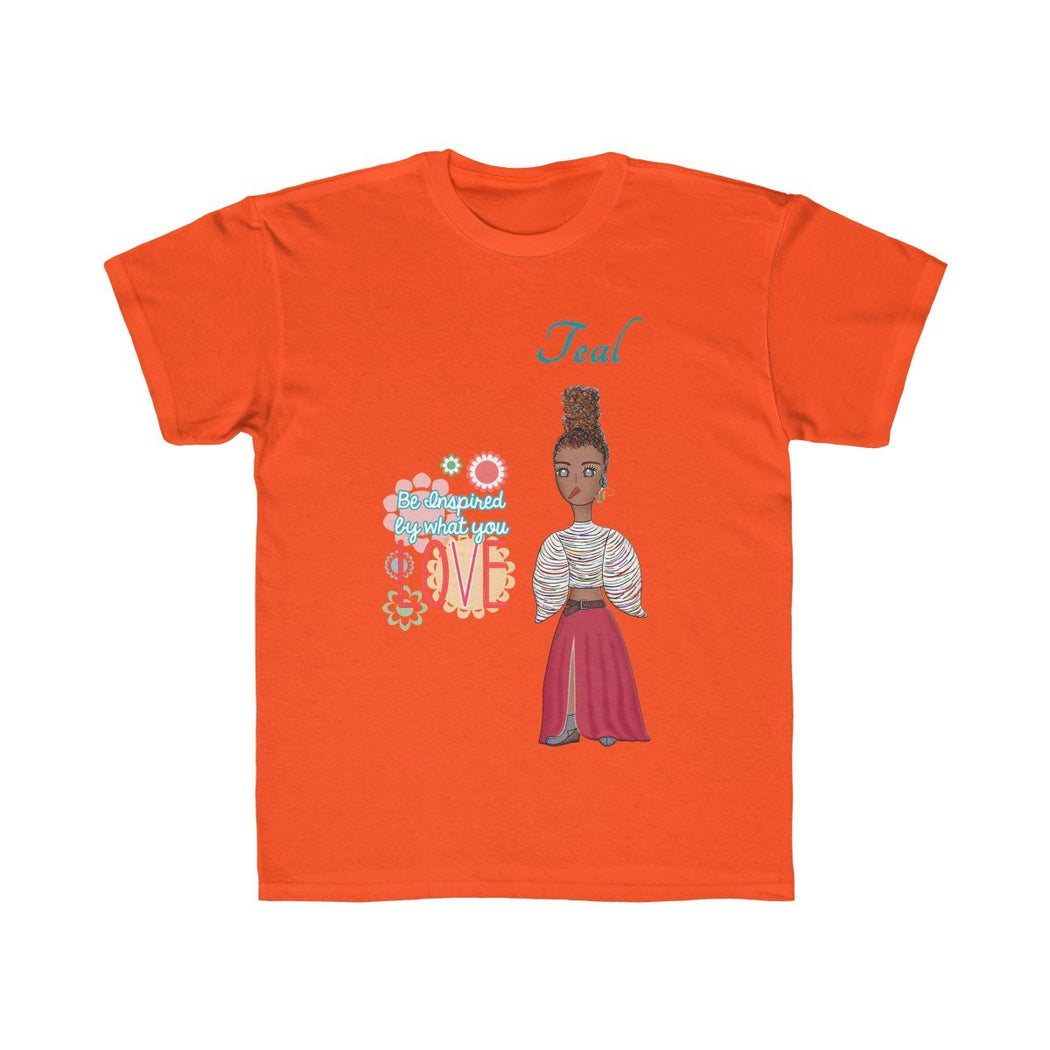 Teal Kids Regular Fit Tee - The BirdGirls