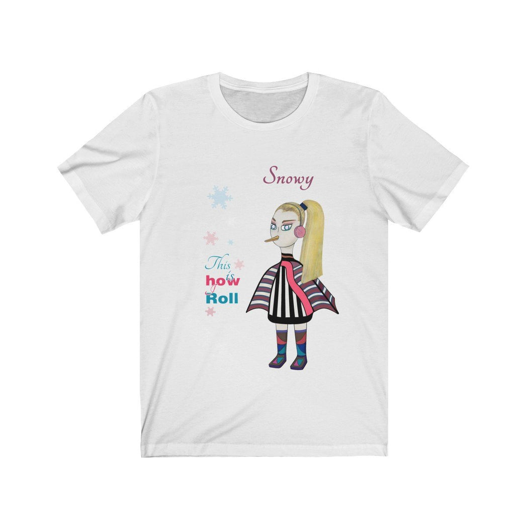 Snowy Unisex Jersey Short Sleeve Tee - The BirdGirls