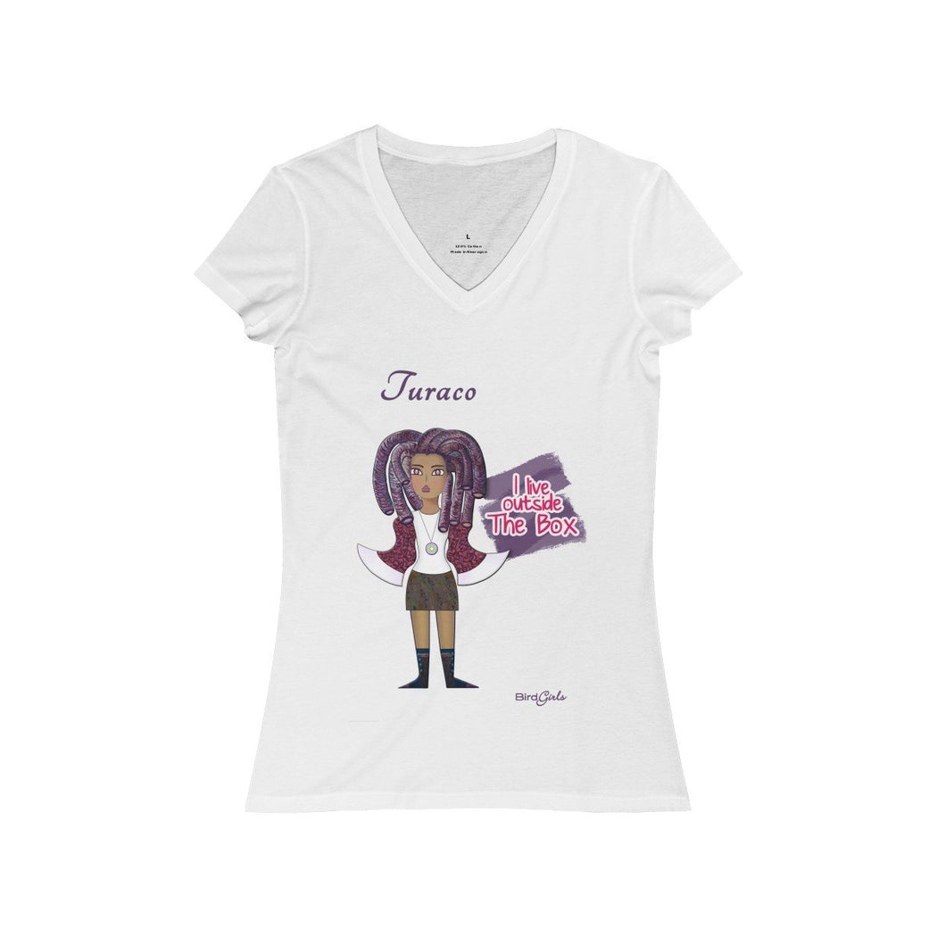 Turaco Women's Jersey Short Sleeve V-Neck Tee - The BirdGirls