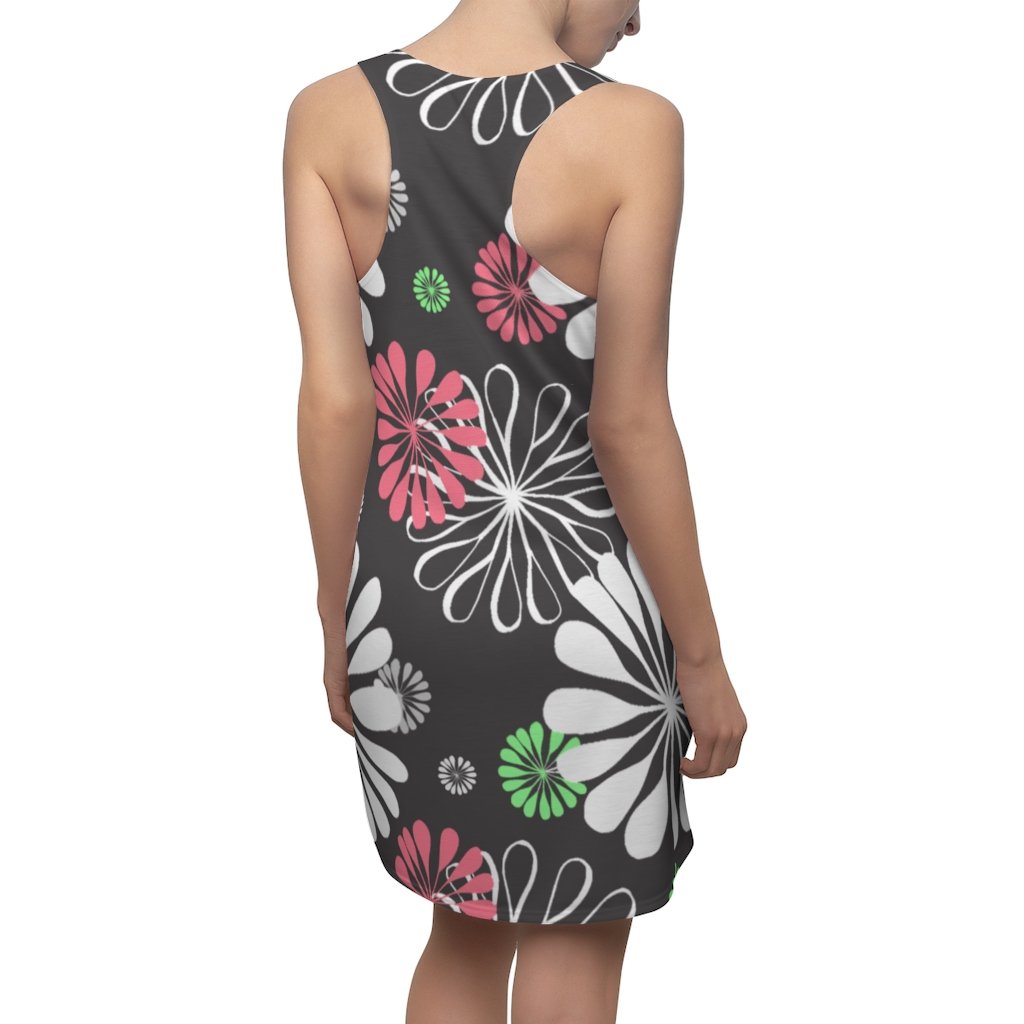 BirdGirls Flowers Galore Women's Cut & Sew Racerback Dress - The BirdGirls