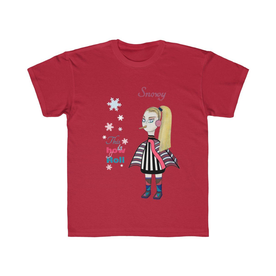 Snowy Kids Regular Fit Tee - The BirdGirls
